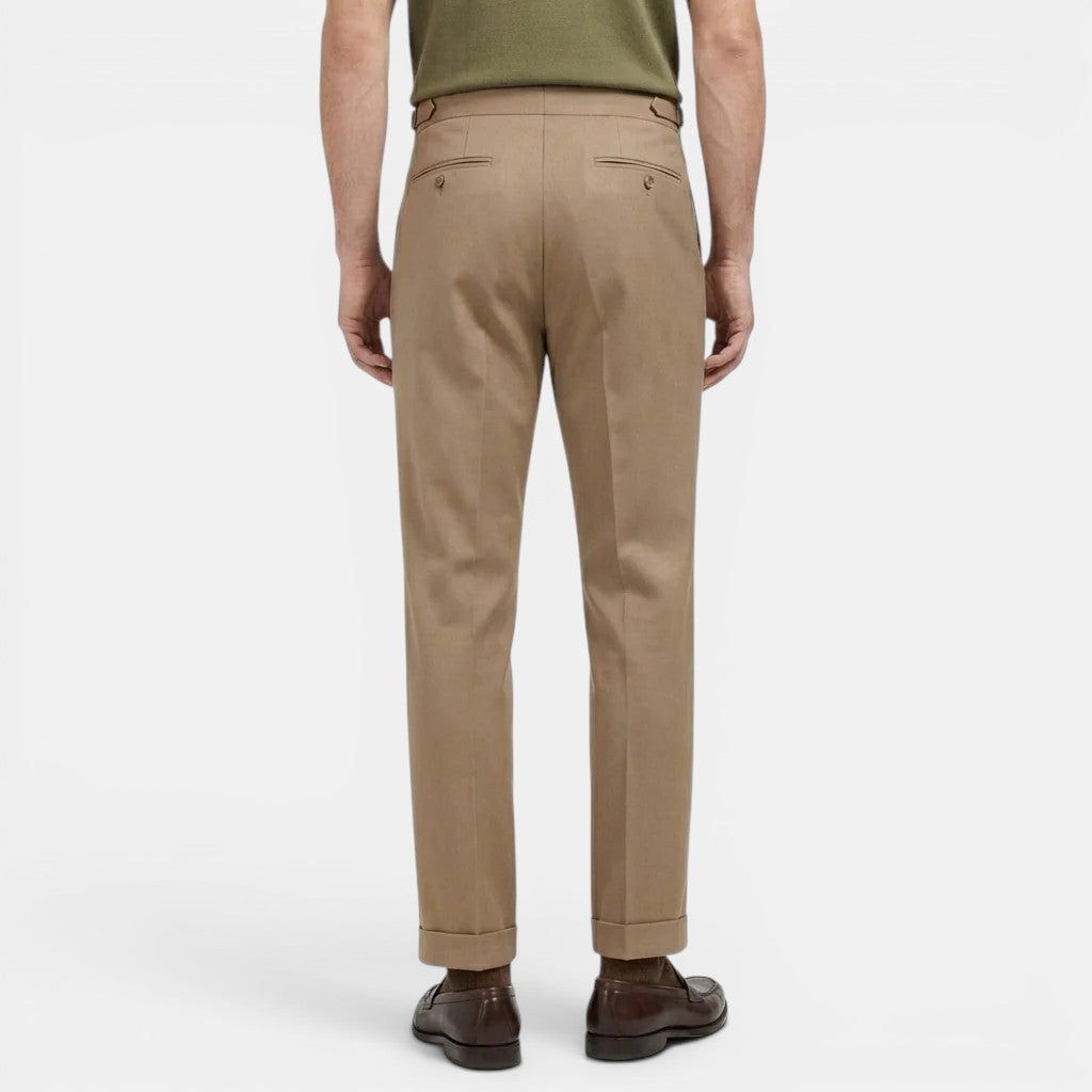 Men's Tailored Trousers – Slim Fit Structured Fabric | Elegant Office & Evening Style