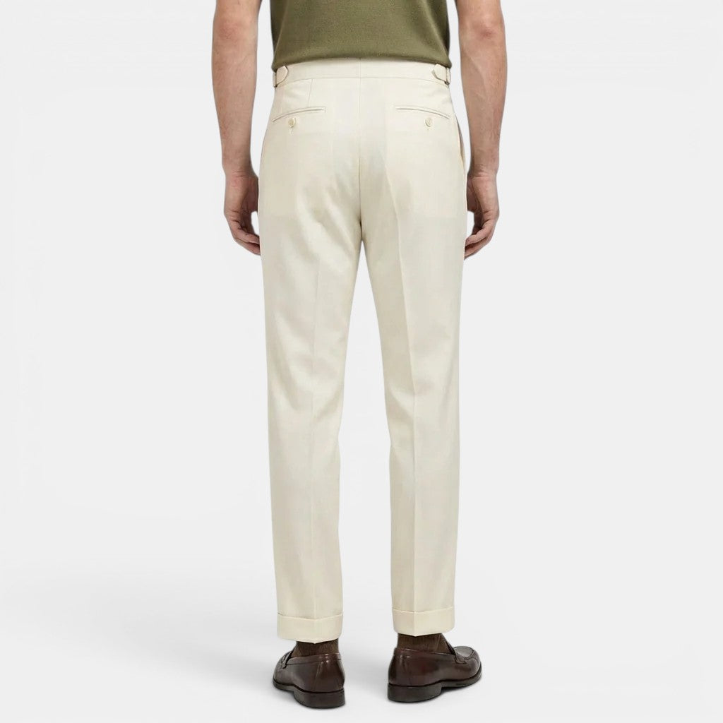 Men's Tailored Trousers – Slim Fit Structured Fabric | Elegant Office & Evening Style