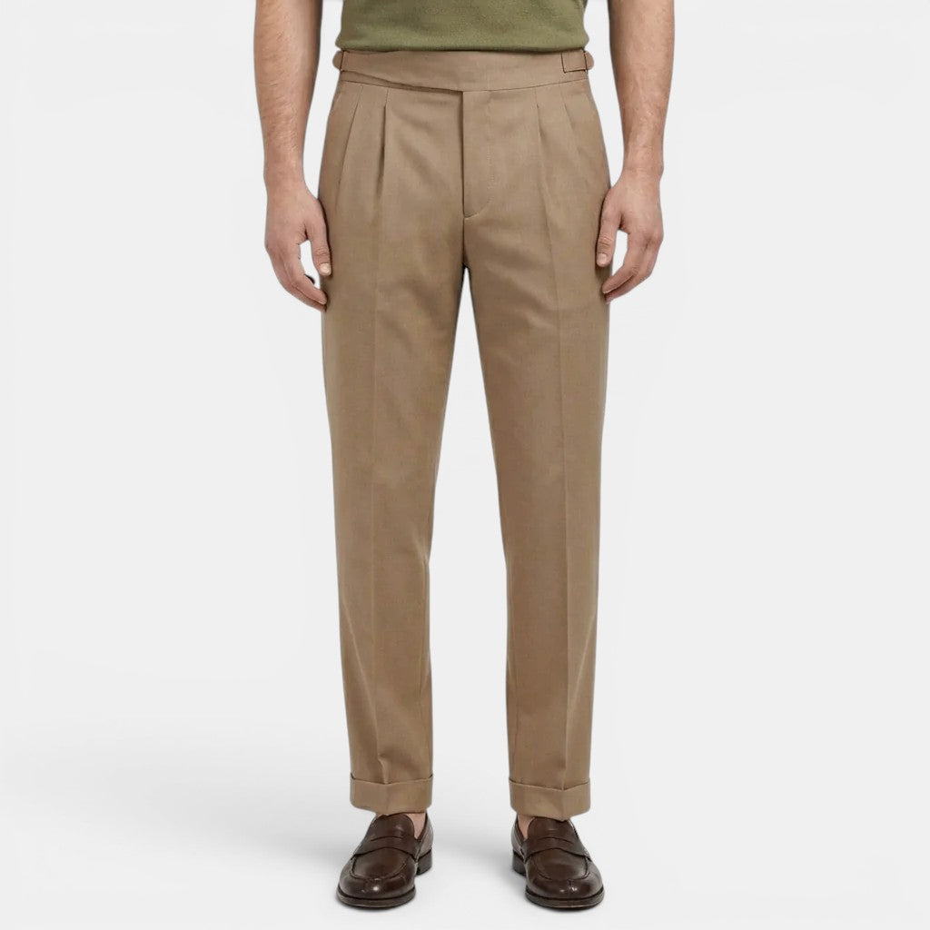 Men's Tailored Trousers – Slim Fit Structured Fabric | Elegant Office & Evening Style