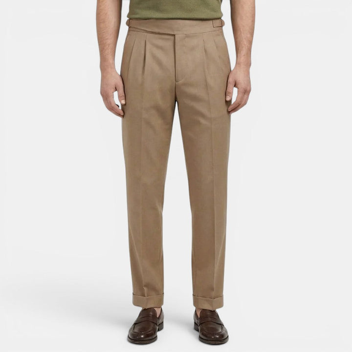 Men's Tailored Trousers – Slim Fit Structured Fabric | Elegant Office & Evening Style