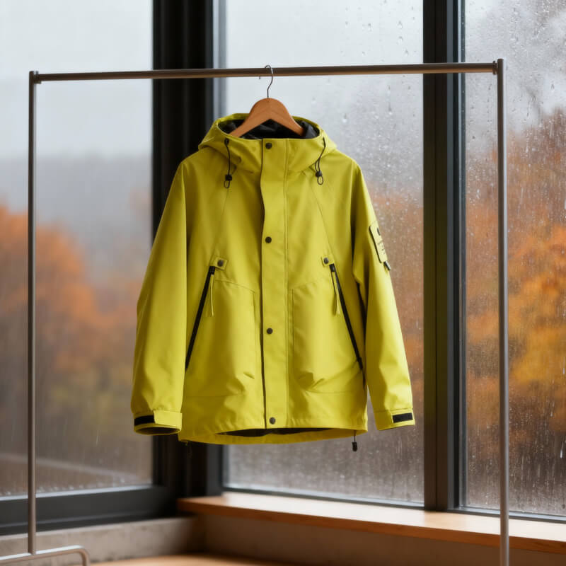 Men's Waterproof Softshell Jacket – Adjustable Hood Lightweight | Modern Outdoor Autumn Style