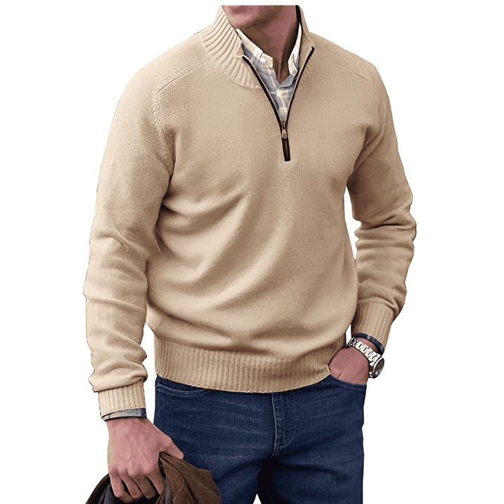 Men's Cashmere Pullover – Classic Fit Long Sleeve | Luxury & Winter Comfort