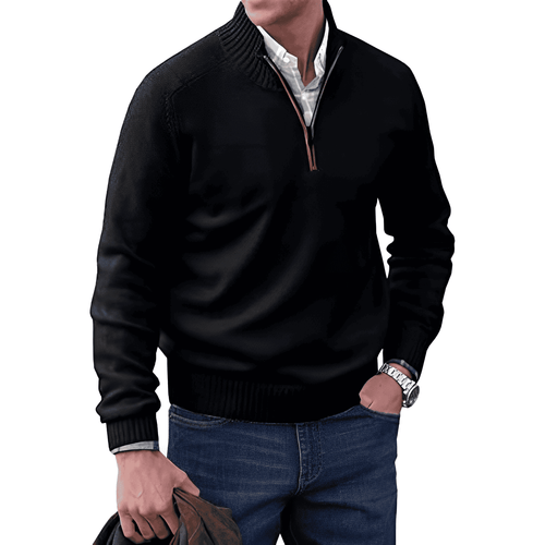 Men's Cashmere Pullover – Classic Fit Long Sleeve | Luxury & Winter Comfort