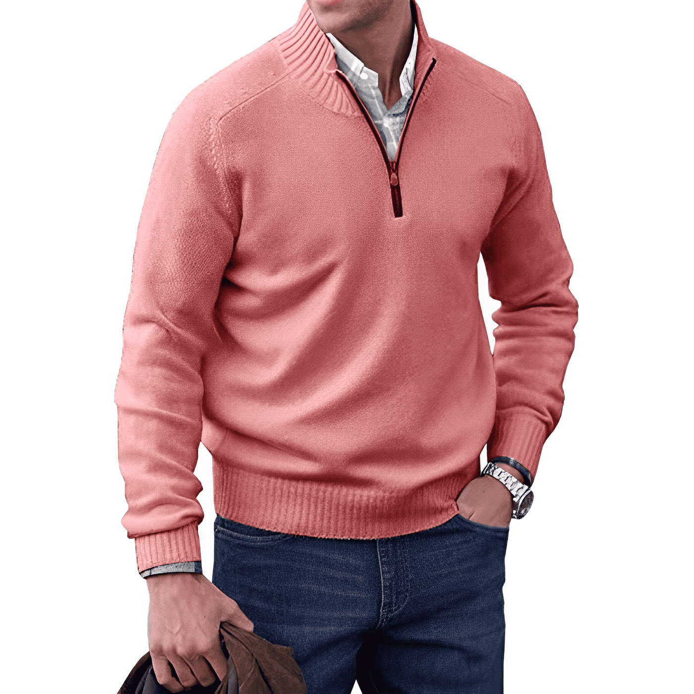 Men's Cashmere Pullover – Classic Fit Long Sleeve | Luxury & Winter Comfort