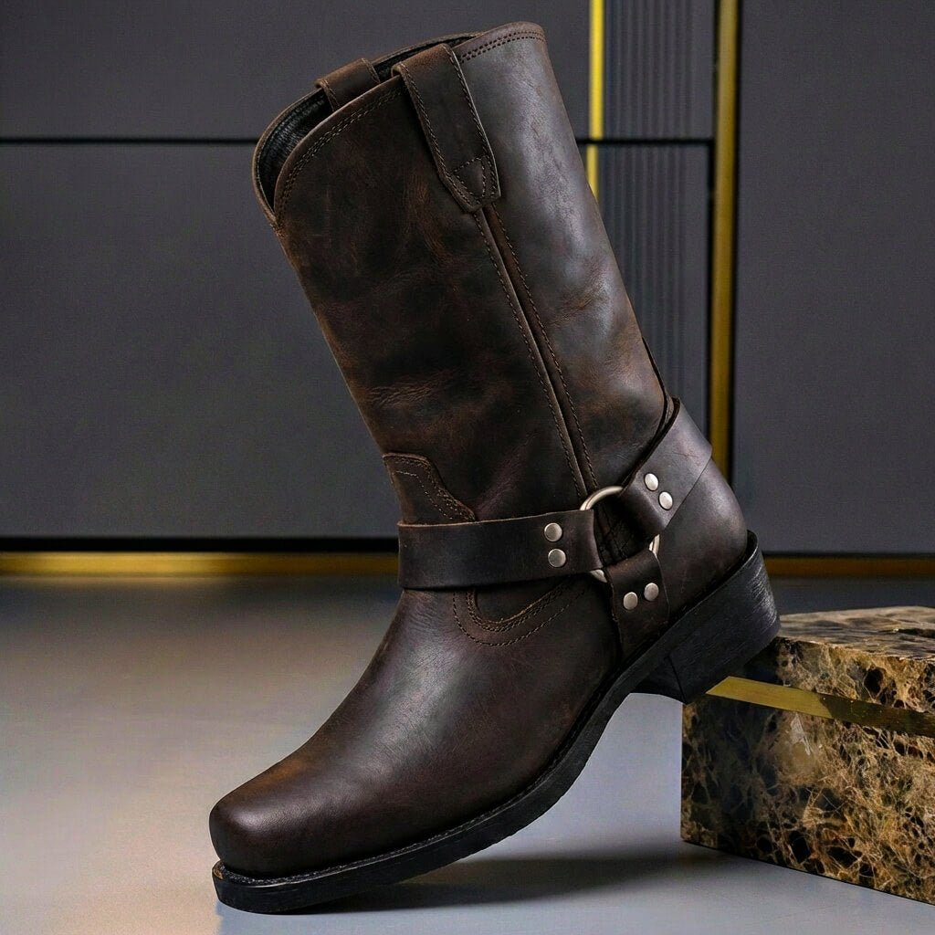 Men's Handcrafted Leather Boots – Non-Slip Sole Reinforced Stitching | Heritage Style