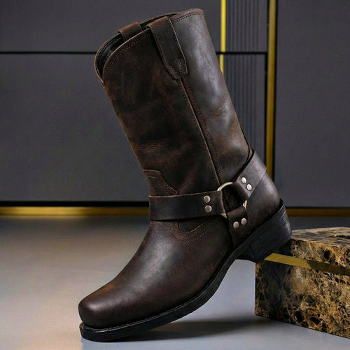 Men's Handcrafted Leather Boots – Non-Slip Sole Reinforced Stitching | Heritage Style