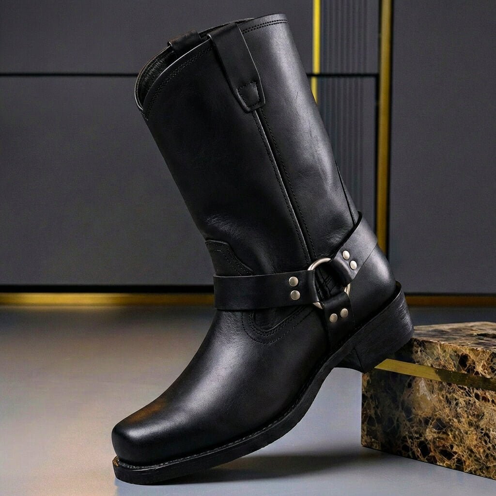 Men's Handcrafted Leather Boots – Non-Slip Sole Reinforced Stitching | Heritage Style