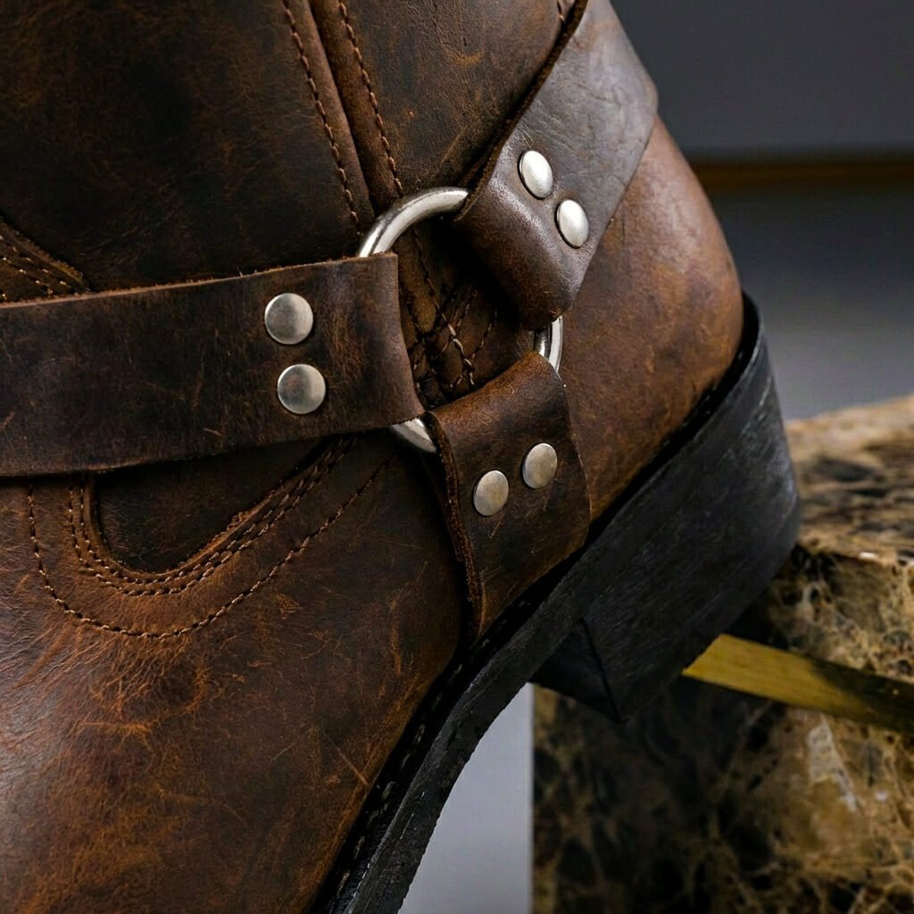 Men's Handcrafted Leather Boots – Non-Slip Sole Reinforced Stitching | Heritage Style