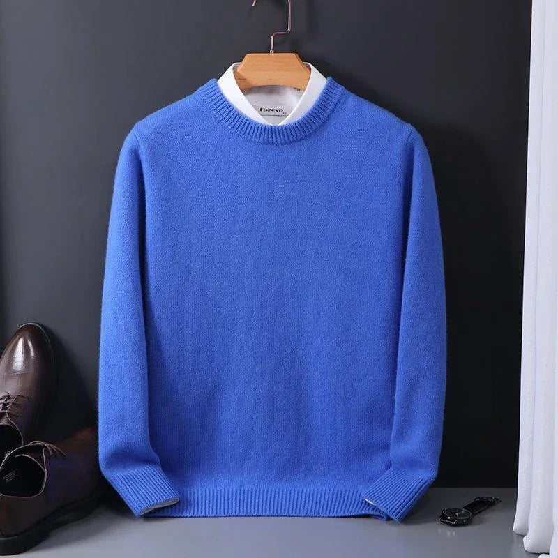 Men's Soft Knit Pullover – Classic Fit Long Sleeve | Everyday Comfort & Elegance