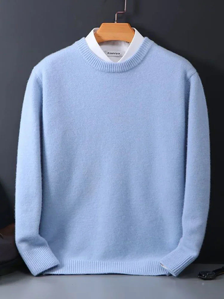 Men's Soft Knit Pullover – Classic Fit Long Sleeve | Everyday Comfort & Elegance