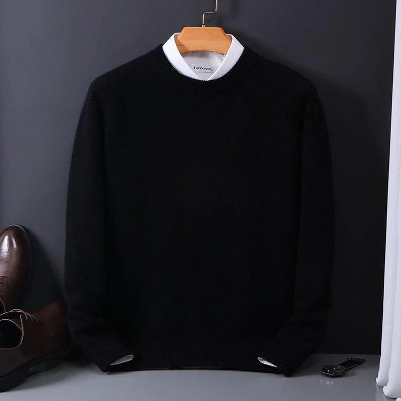 Men's Soft Knit Pullover – Classic Fit Long Sleeve | Everyday Comfort & Elegance