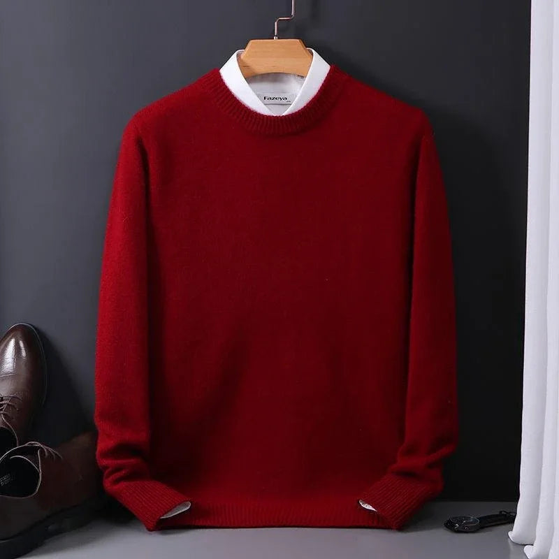 Men's Soft Knit Pullover – Classic Fit Long Sleeve | Everyday Comfort & Elegance