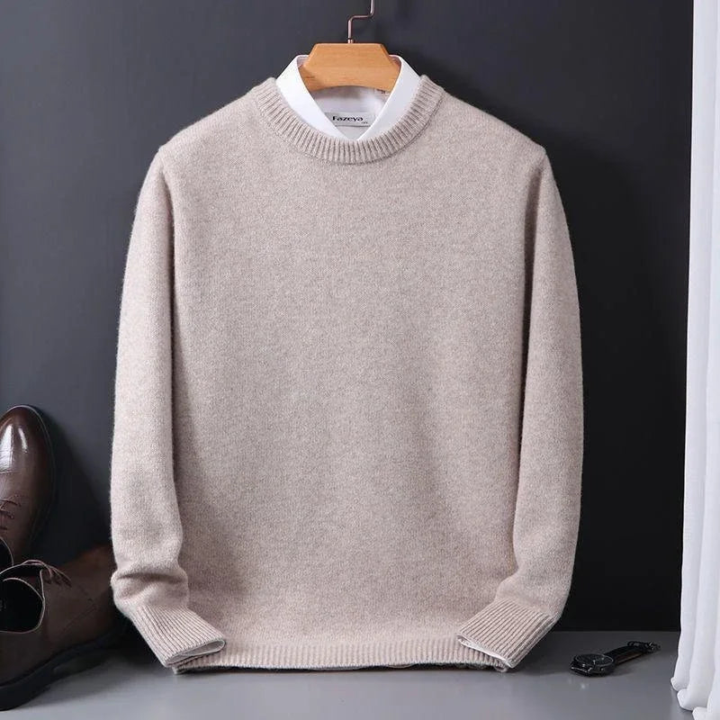 Men's Soft Knit Pullover – Classic Fit Long Sleeve | Everyday Comfort & Elegance