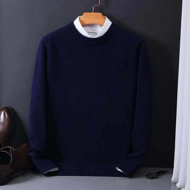Men's Soft Knit Pullover – Classic Fit Long Sleeve | Everyday Comfort & Elegance