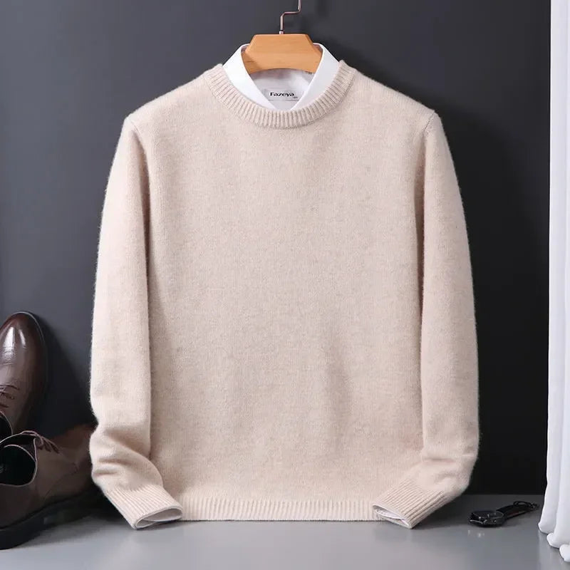Men's Soft Knit Pullover – Classic Fit Long Sleeve | Everyday Comfort & Elegance