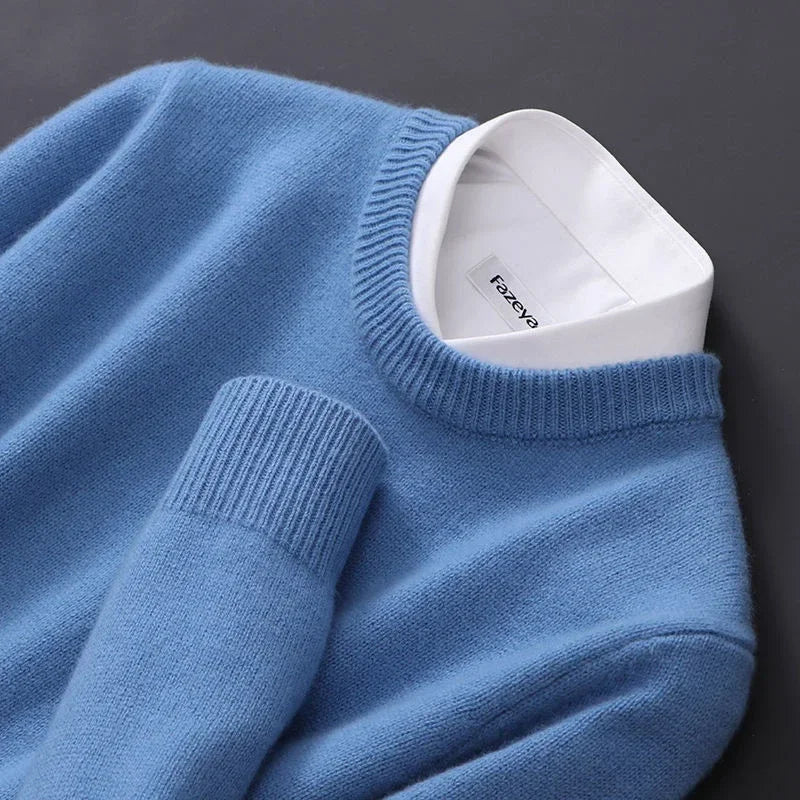 Men's Soft Knit Pullover – Classic Fit Long Sleeve | Everyday Comfort & Elegance