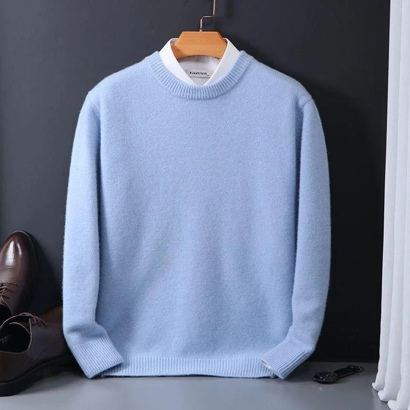 Men's Soft Knit Pullover – Classic Fit Long Sleeve | Everyday Comfort & Elegance