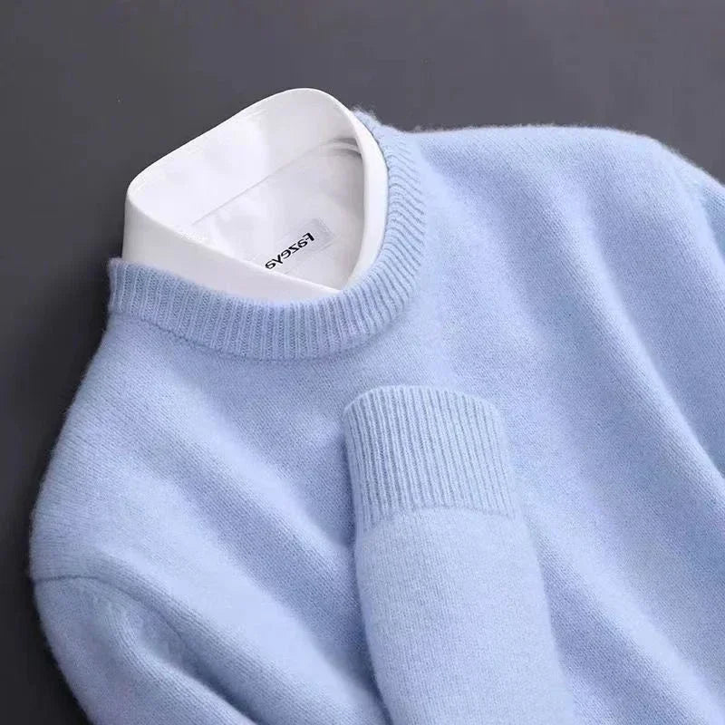 Men's Soft Knit Pullover – Classic Fit Long Sleeve | Everyday Comfort & Elegance