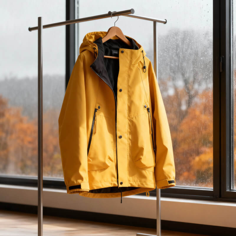 Men's Waterproof Softshell Jacket – Adjustable Hood Lightweight | Modern Outdoor Autumn Style