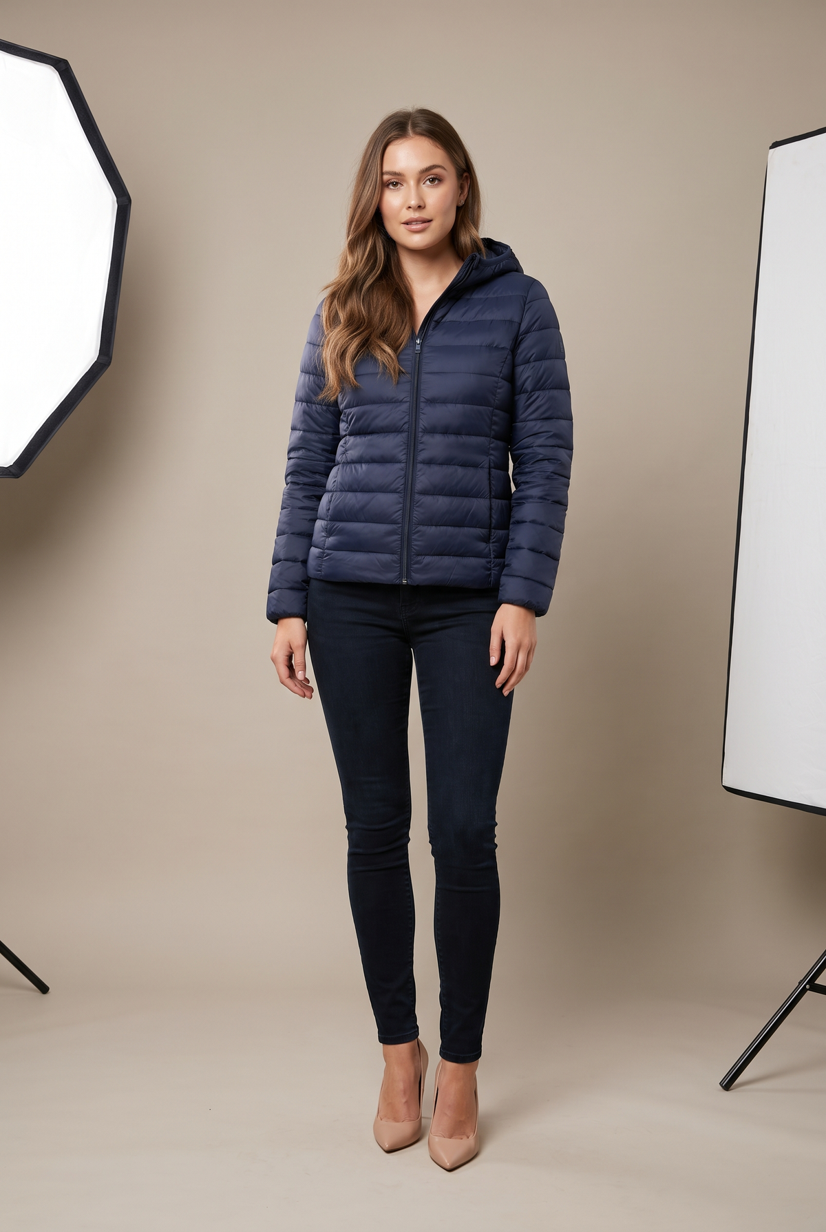 Navy blue hood