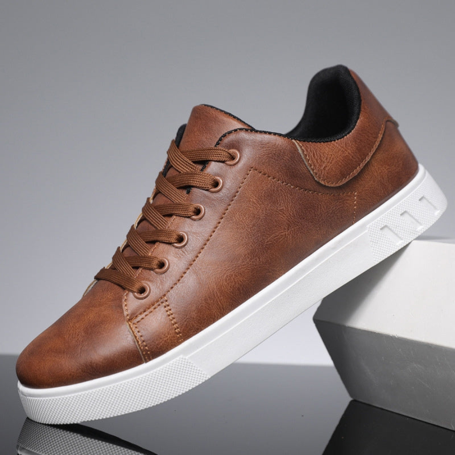 Men's Orthopedic Sneakers – Lace-Up Contrast Sole All-Day Comfort | Casual Style