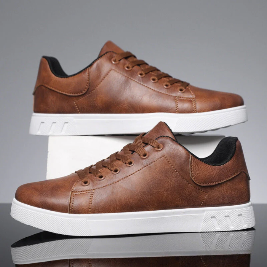 Men's Orthopedic Sneakers – Lace-Up Contrast Sole All-Day Comfort | Casual Style