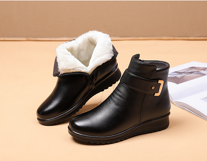 Women's Genuine Leather Orthopedic Boots – Orthopedic Sole Zip Closure | Comfort & Style